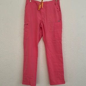 Figs Women’s Neon Pink Yola - Skinny Scrub Pants - M / Neon Pink